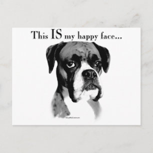 Carte Postale Boxer Happy Face