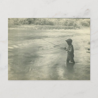 Carte Postale Boy Fishing on the Green River, Kentucky