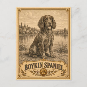Carte Postale Boykin Spaniel, Objet de Patrimoine Vintage Chien