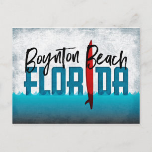 Carte postale Boynton Beach Florida Surboard