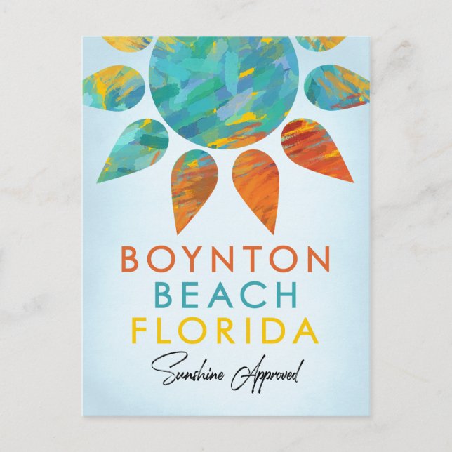Carte Postale Boynton Beach Floride Sunshine Travel (Devant)