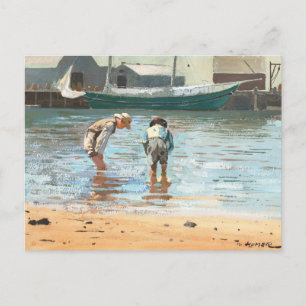 Carte Postale Boys Wading   Winslow Homer