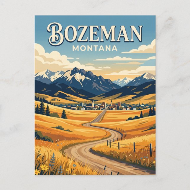 Carte Postale Bozeman États-Unis (Devant)