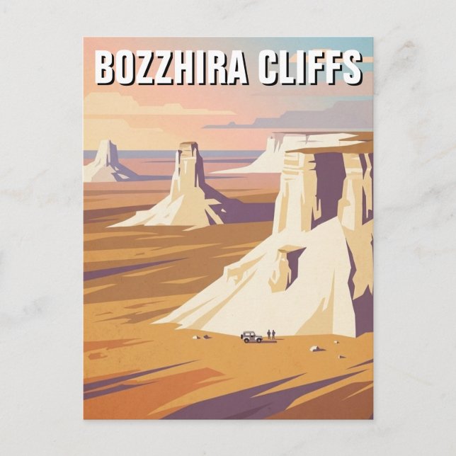 Carte Postale Bozzhira Cliffs Kazakhstan travel (Devant)