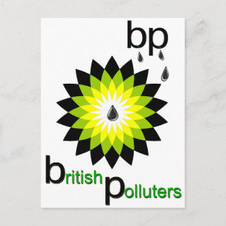 Carte Postale BP : Pollueurs britanniques