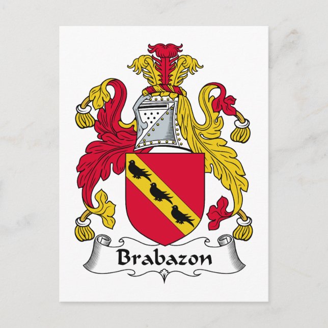 Carte Postale Brabazon Famille Crest (Devant)