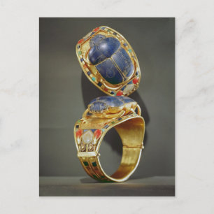 Carte Postale Bracelet Scarab, du tombeau de Toutankhamon