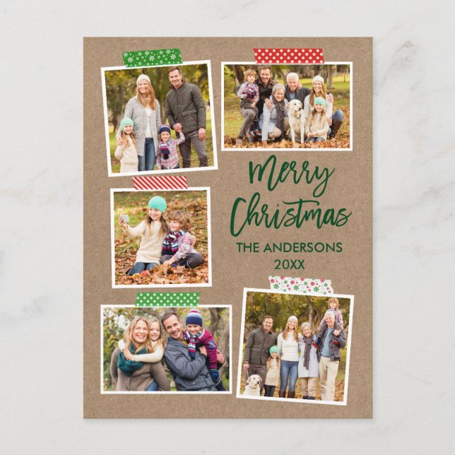 Carte Postale Bracelet Script artisanal Bande Joyeux Kraft de No (Devant)