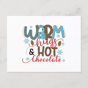 Carte Postale Bracelets chauds et chocolat chaud