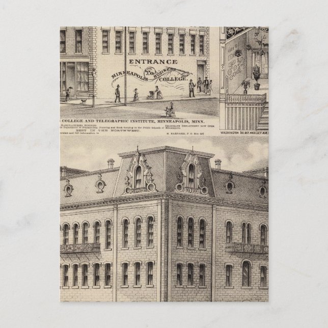 Carte Postale Brackett's Block, Minnesota (Devant)