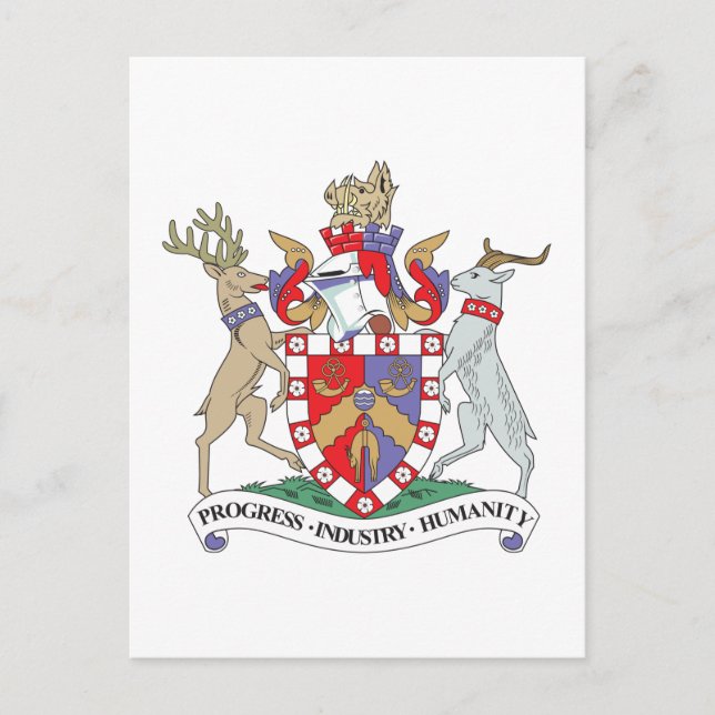 Carte Postale Bradford Coat of Arms (Devant)