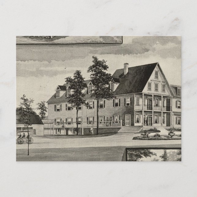 Carte Postale Bradford Mineral Springs (Devant)