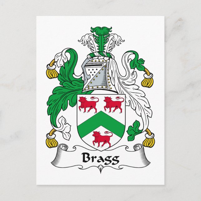 Carte Postale Bragg Family Crest (Devant)