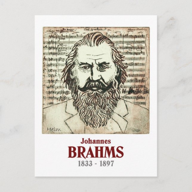 Carte Postale Brahms (Devant)