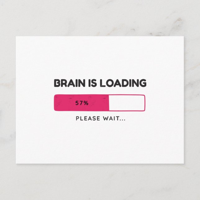 Carte Postale Brain is loading, please wait (Devant)