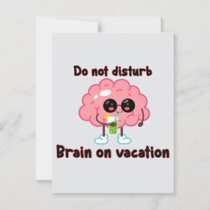 Carte Postale  Brain on Vacation