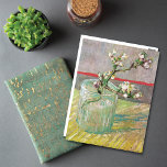 Carte Postale Branche d'amande en fleurs Vincent van Gogh<br><div class="desc">Carte postale avec la peinture à l'huile post-impressionniste,  Branche d'amande en fleurs dans un verre (1888),  par Vincent van Gogh (1853-1890). Une branche fleurie dans un verre d'eau cristallin.</div>