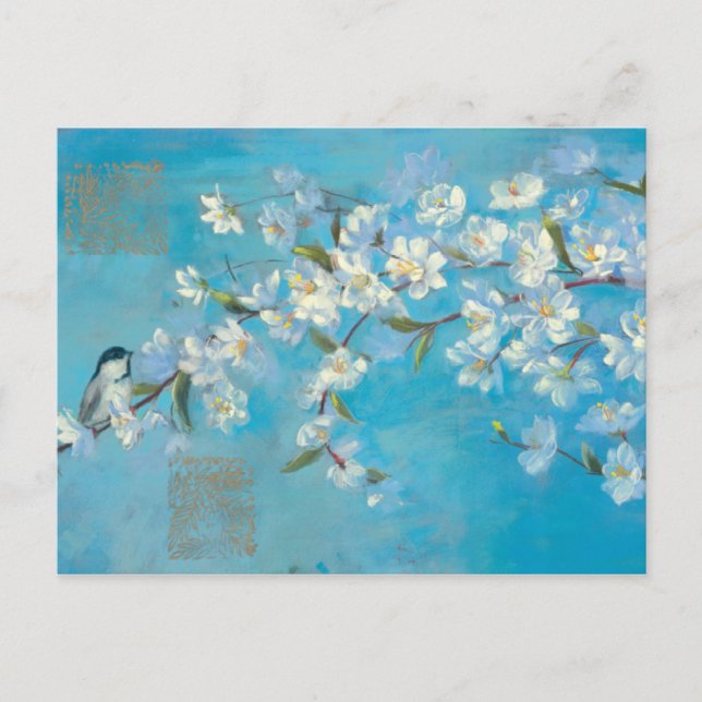 Carte Postale Branches à fleurs (Devant)