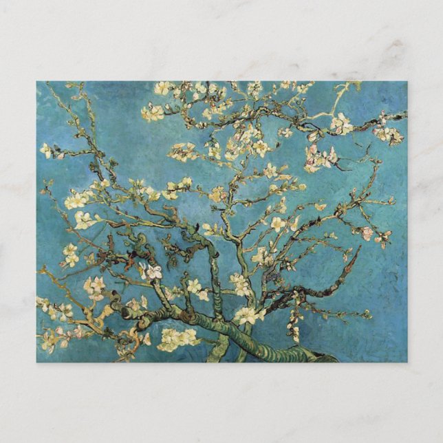 Carte Postale Branches avec fleurs d'amandes par Vincent van Gog (Devant)