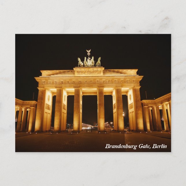 Carte Postale Brandenburg Gate, Berlin (Devant)