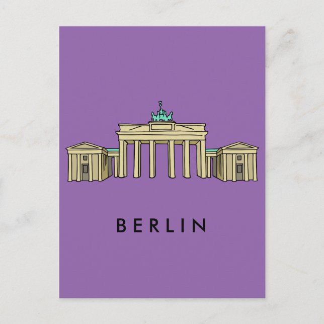 Carte Postale Brandenburger Tor Berlin (Devant)