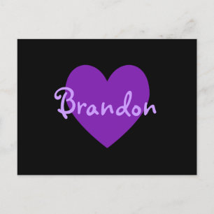 Carte Postale Brandon en violet