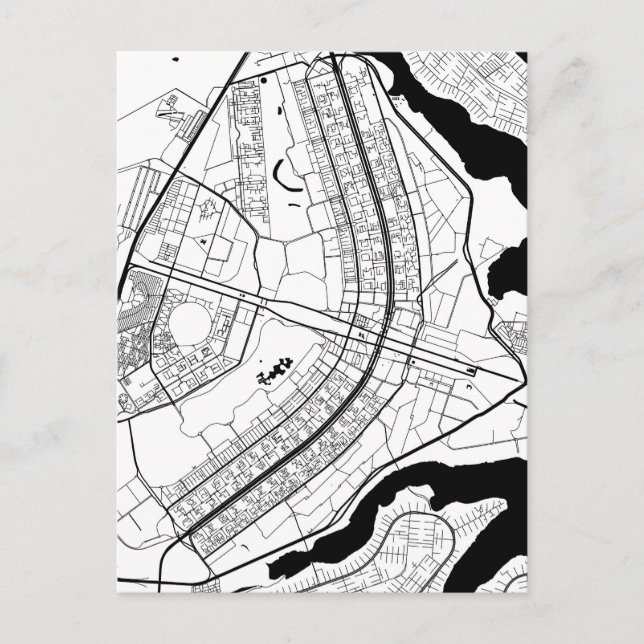 Carte Postale Brasília Brazil Map (Devant)