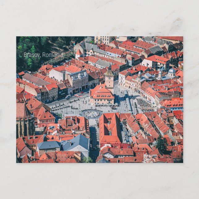 Carte Postale Brasov, paysage urbain roumain, (Devant)