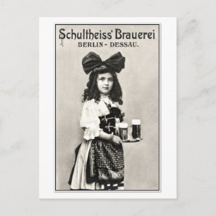 Carte Postale Brasserie de bière Berlin vintage Allemagne photo
