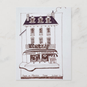 Carte Postale Brasserie La Renaissance   Place du Marche, Dinan