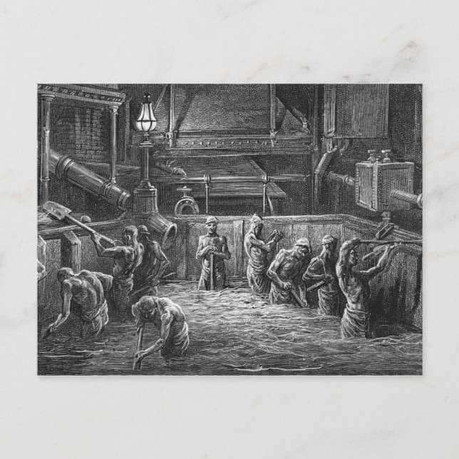 Carte Postale Brasseurs au travail (Devant)