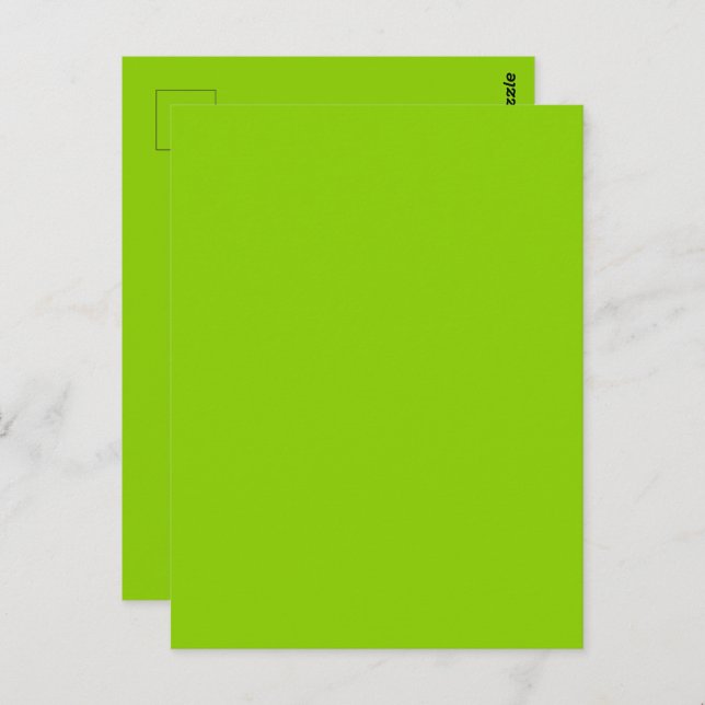 Carte Postale Brat vert uni (Devant / Derrière)