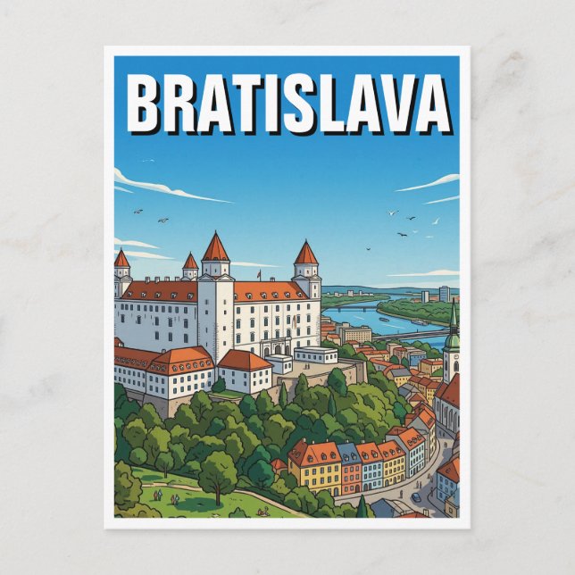 Carte Postale Bratislava Castle (Devant)