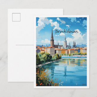Carte Postale Bratislava Slovaquie Art Voyage