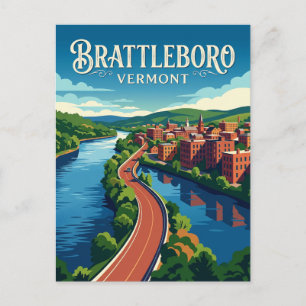 Carte Postale Brattleboro États-Unis