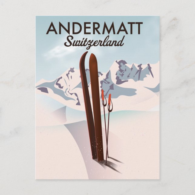 Carte Postale Brauneck Bavière, Allemagne Affiche de ski (Devant)