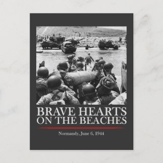Carte Postale Brave Hearts On The Beaches - WW2 D-day