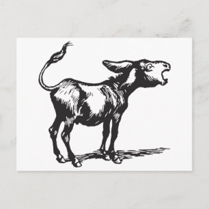 Carte Postale braver âne