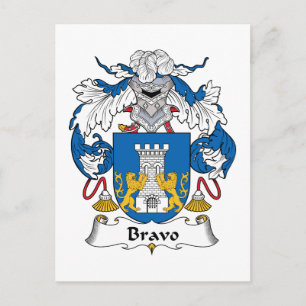 Carte Postale Bravo Family Crest