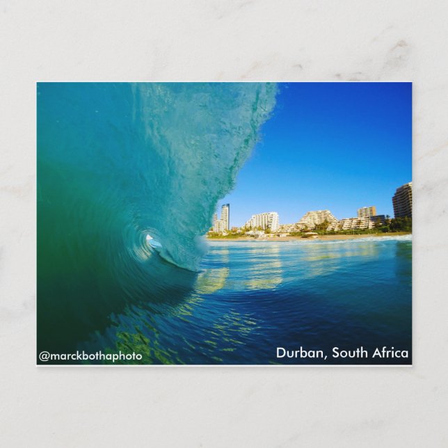 Carte Postale Breaking Wave à Durban, Afrique du Sud. Marck Both (Devant)