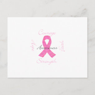 Carte Postale Breast Cancer Awareness Postcard