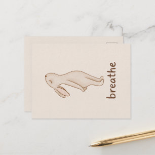 Carte postale Breathe Bunny