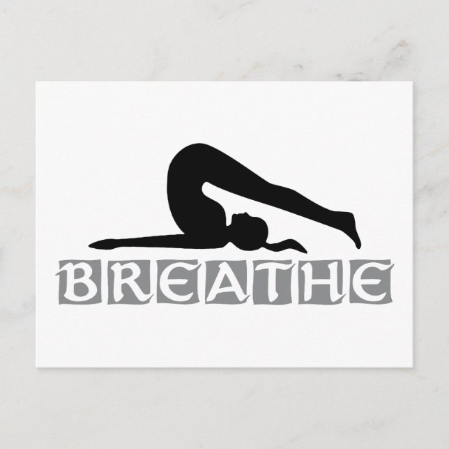 Carte Postale BREATHE Yoga (Devant)