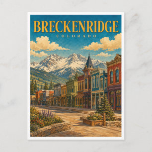 Carte Postale Breckenridge Colorado Main Street GeoSaga