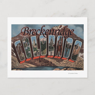 Carte Postale Breckenridge, Colorado - Scènes de grandes lettres
