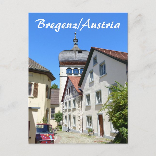 Carte Postale Bregenz en Autriche Vieille Ville (Devant)