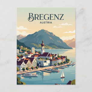 Carte Postale Bregenz Skyline Autriche