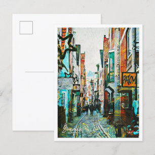 Carte Postale Brême Allemagne Belle peinture à huile paysage