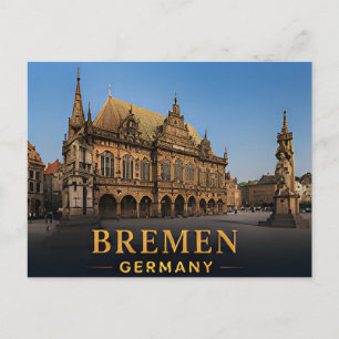 Carte Postale Brême Allemagne Destination de Voyage Ville Histor