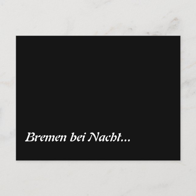 Carte Postale Bremen bei Nacht (Devant)